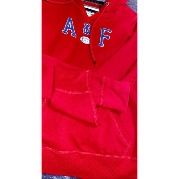 Abercrombie and Fitch A&F red hoodie sweater - Picture 3 of 5